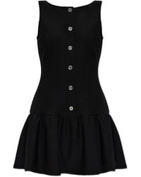 MICHAEL Michael Kors - Ruffled-Skirt Button-Up Mini Dress - Lyst