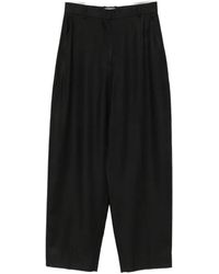 TOTEME - High-Waisted Wide-Leg Trousers - Lyst
