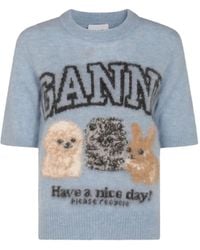 Ganni - T-Shirt - Lyst