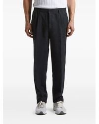 Peserico - Pleated Linen Trousers - Lyst