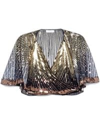Rabanne - Sequin Embellished Blouse - Lyst
