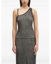 Samsøe & Samsøe - Striped One-Shoulder Top - Lyst