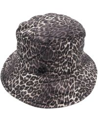 Maison Michel - Leopard-print Bucket Hat - Lyst