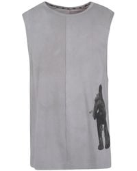 Ziggy Chen - Graphic-Print Sleeveless T-Shirt - Lyst