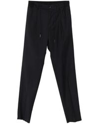 Tagliatore - Drawstring-Waistband Pleated Trousers - Lyst