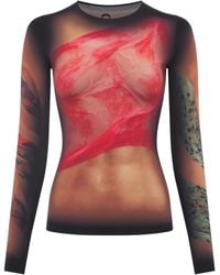 Marine Serre - Drapiertes Top - Lyst