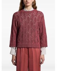 Peserico - Sequinned Cordonet Sweater - Lyst