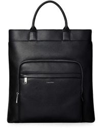 Calvin Klein - Raised Pebbled-Texture Tote Bag - Lyst