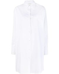 Sportmax - Classic-collar Cotton Shirtdress - Lyst