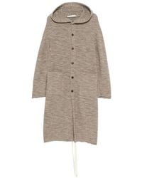 K'ANG - Hooded Button-Up Coat - Lyst