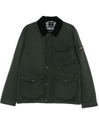 Barbour - Corduroy-Collar Flap-Pocket Jacket - Lyst