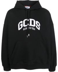 Gcds - Felpa Lounge Logo Con Cappuccio - Lyst