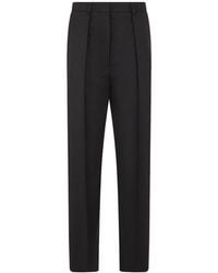 Victoria Beckham - Pleated-Detail Straight-Leg Tailored Trousers - Lyst