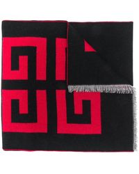 Givenchy Bufanda con logo estampado - Negro