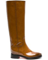 Santoni - Patent Leather Knee-high Boots - Lyst