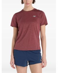 New Balance - Logo-Detail T-Shirt - Lyst