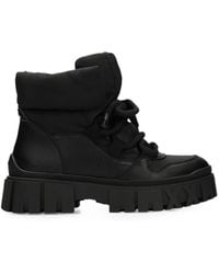 Mexx - Quilted Lace-Up Boots - Lyst
