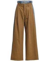 Essentiel Antwerp - Krisp Denim-Panel Wide-Leg Trousers - Lyst