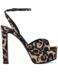 Le Silla - Odette Leopard-Print Sandals - Lyst