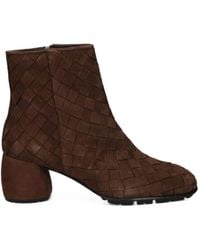 Pons Quintana - Woven Leather Ankle Boots - Lyst