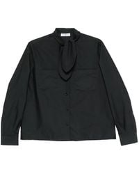 PT Torino - Pussy-Bow Button-Up Shirt - Lyst