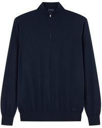 Paul & Shark - Half-Zip Shark Embroidery Sweater - Lyst