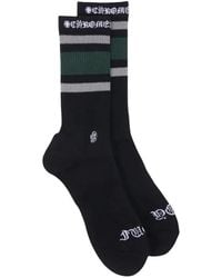 Chrome Hearts - Striped Logo-Print Socks - Lyst