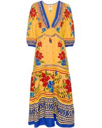 FARM Rio - Maxi-jurk Met Bloemenprint - Lyst