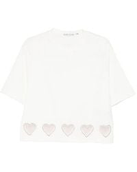 Alice + Olivia Stace Face Cotton T-shirt in White | Lyst