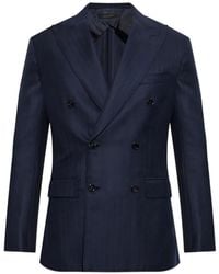 Brioni - Blazer Con Doble Botonadura - Lyst