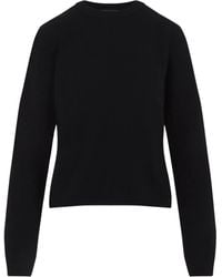 Moncler - Slightly Cropped Sweater With Crew Neckline - Lyst