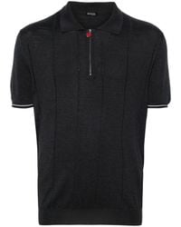 Kiton - Ribbed-knit Polo Shirt - Lyst