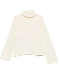 Almada Label - High-Neck Drop-Shoulder Sweater - Lyst