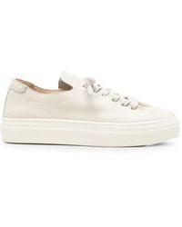 SERGIO MORETTI FIRENZE - Pebbled Leather Sneakers - Lyst