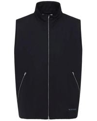 Jil Sander - Logo-Print Funnel-Neck Gilet - Lyst