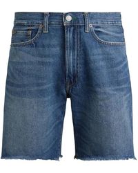 Polo Ralph Lauren - Short En Jean À Bords Francs - Lyst