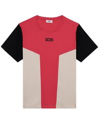 Gcds - T-Shirt Met Colourblocking - Lyst