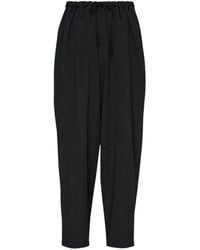 Yohji Yamamoto - Pantalon New Standard À Lien De Resserrage - Lyst