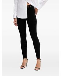 ERMANNO FIRENZE - Logo-Waistband Leggings - Lyst