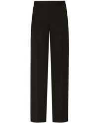 Dolce & Gabbana - Pressed-Crease Tailored-Cut Trousers - Lyst