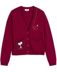 Chinti & Parker - Snoopy-Intarsia Pocket Cardigan - Lyst