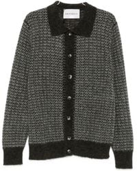 Amaranto - Patterned-Knit Cardigan - Lyst