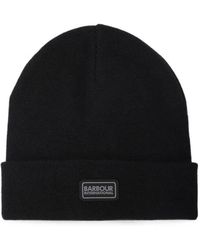 Barbour - Logo-Patch Knit Beanie Hat - Lyst