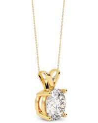 Diamond Essentials - Diamond Pendant Necklace - Lyst