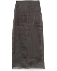 Fabiana Filippi - Organza Midi Skirt - Lyst