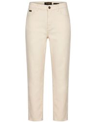 Moorer - Sansa Logo-Patch Straight-Leg Jeans - Lyst