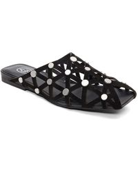 Ash - Bone Stud-Embellished Cut-Out Sandals - Lyst