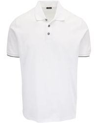Kiton - Ribbed-Knit Polo Shirt - Lyst