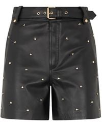 RED Valentino - Studded Belted Shorts - Lyst