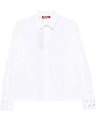 Max Mara - Mststaffa Laser-Cut Buttoned Shirt - Lyst